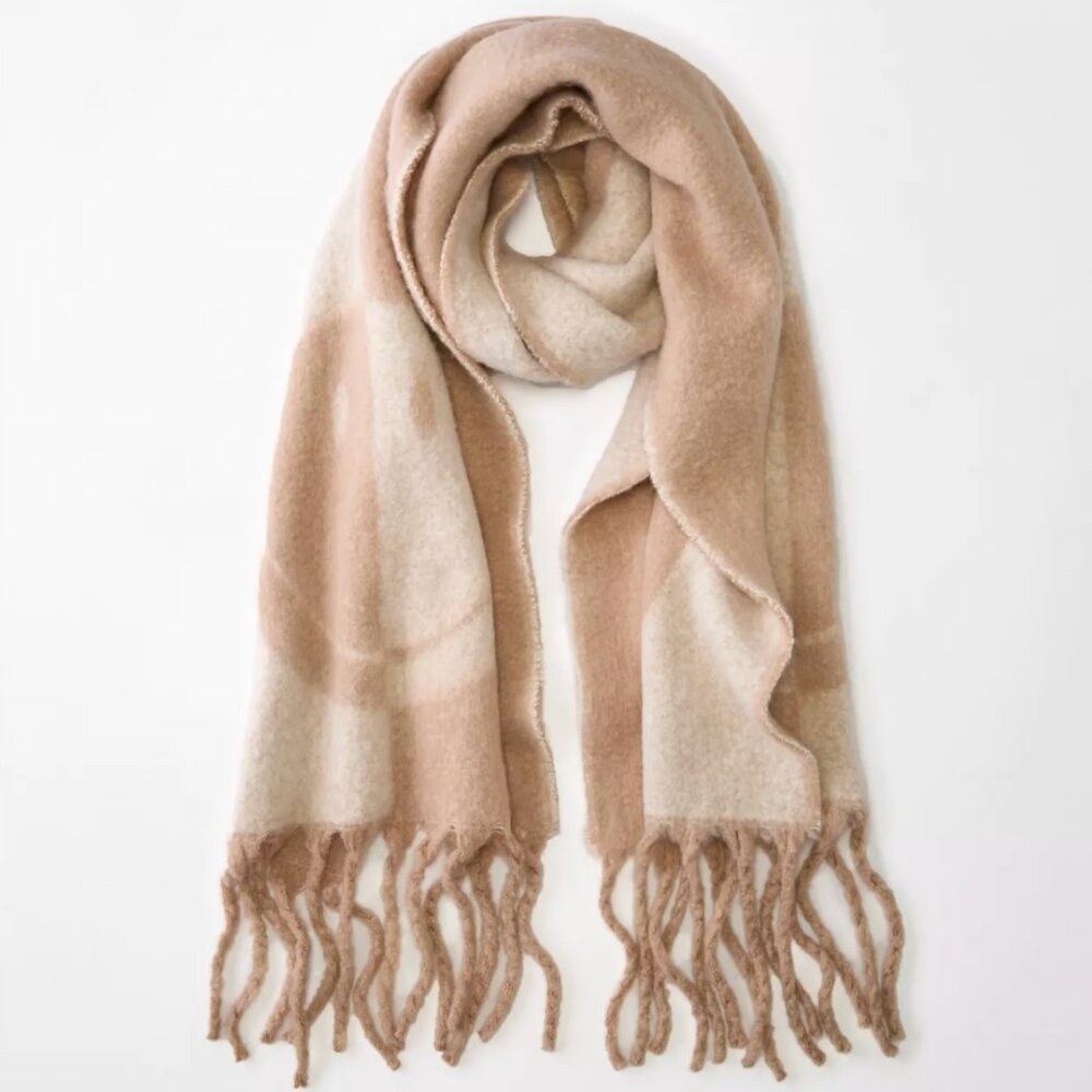 Smiley Fuzzy Scarf